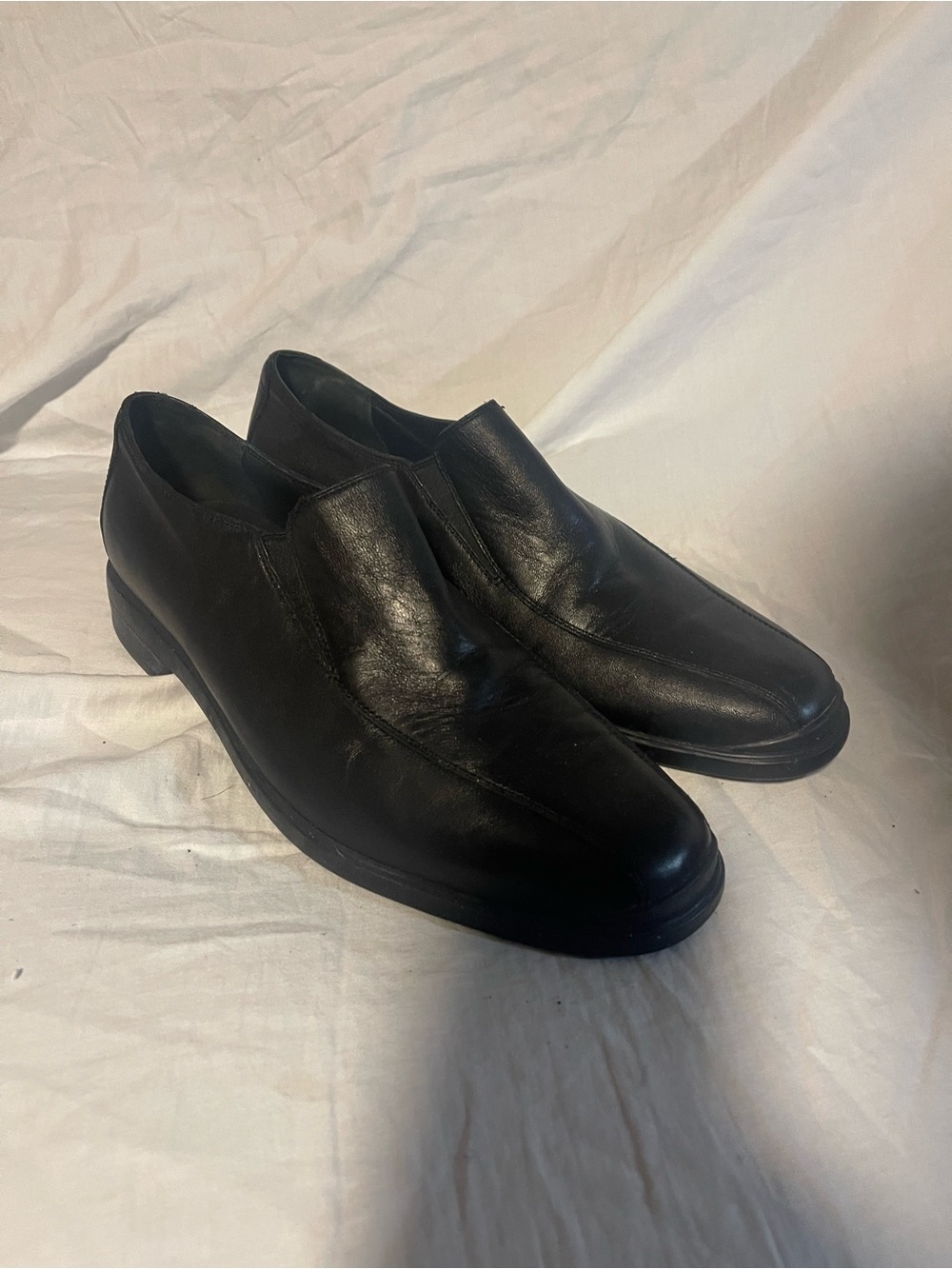 Cole Haan Men's Black Slip-On Leather Dress Shoes